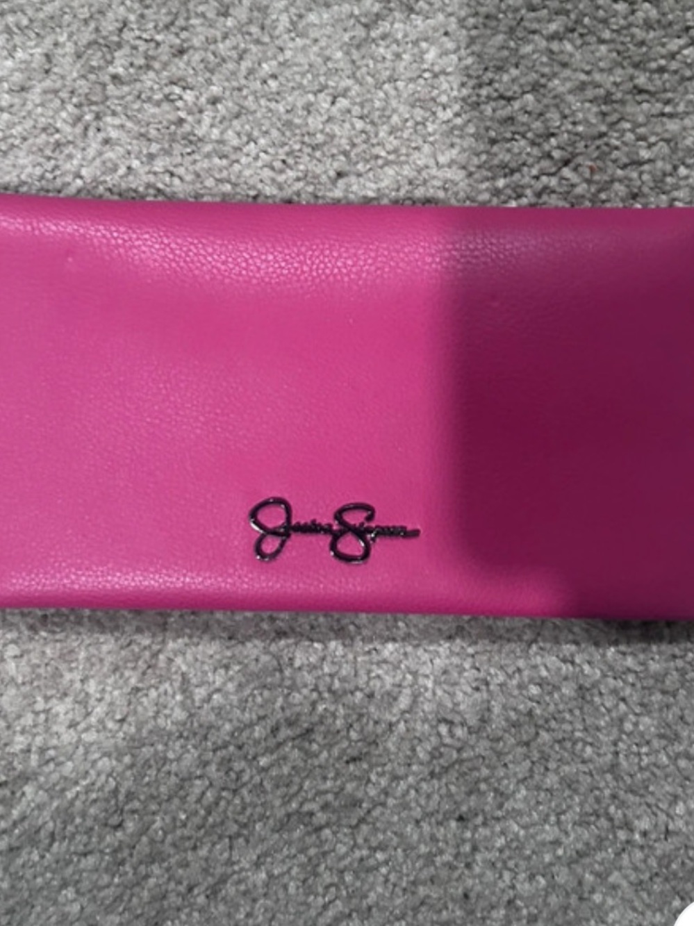 “ Pre-Owned”. Excellent Condition!  Jessica Simpson Pink Leather Wallet.